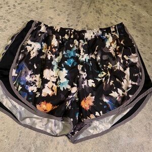 Women’s Black Floral Nike Athletic Shorts